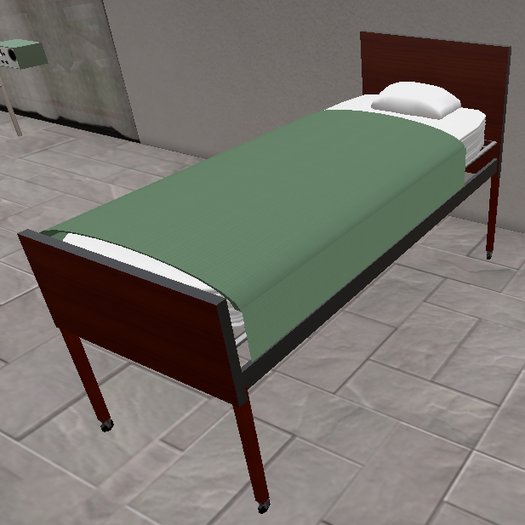Second Life Marketplace Retro/Vintage 1960s Hospital Bed